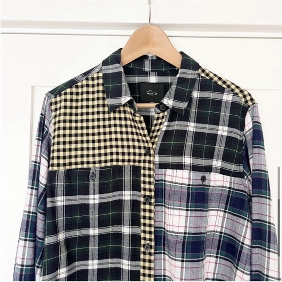 Rails Plaid Brando Button Down Shirt Size M - Picture 10 of 11